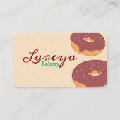 waterverf en faux brown folie visitekaartje (Achterkant)