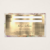 Waterverf- en Gold Foil-Benoemingskaart Visitekaartje (Achterkant)