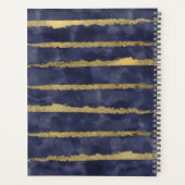 Waterverf en goud gepersonaliseerd planner (Achterkant)