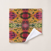 Waterverf en inkt Abstract expressionisme kunst Bad Handdoek (Wasdoekje)