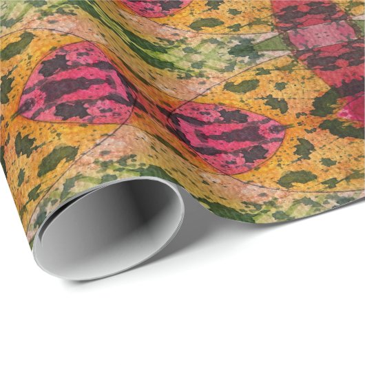 Waterverf en inkt Abstract expressionisme kunst Cadeaupapier (Rol Hoek)