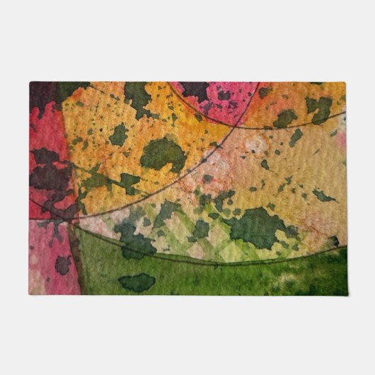 Waterverf en inkt Abstract expressionisme kunst Deurmat (Voorkant)