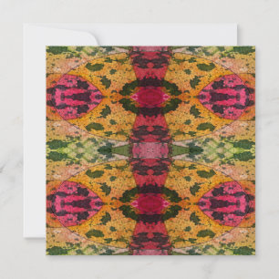 Waterverf en inkt Abstract expressionisme kunst Notitiekaartje