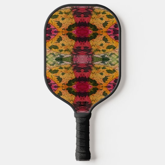 Waterverf en inkt Abstract expressionisme kunst Pickleball Paddle (Voorkant)
