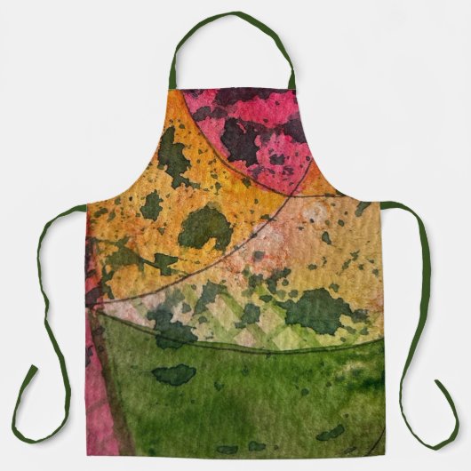 Waterverf en inkt Abstract expressionisme kunst Schort (Voorkant)