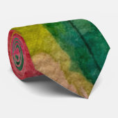 Waterverf en inkt Abstract impressionisme kunst Stropdas (Opgerold)