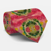 Waterverf en inkt Abstract impressionisme kunst Stropdas (Opgerold)