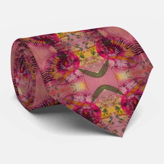 Waterverf en inkt Abstract mooi schilderij Stropdas (Opgerold)