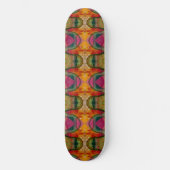 Waterverf en inkt Abstracte expressionistische kun Skateboard (Voorkant)