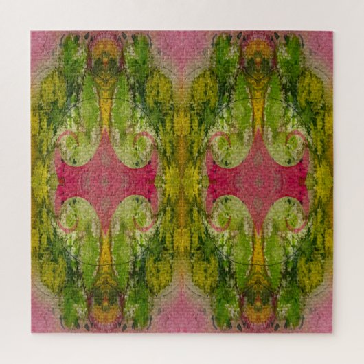 Waterverf en inkt Abstracte impressionistische kun Legpuzzel (Verticaal)