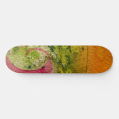 Waterverf en inkt Abstracte impressionistische kun Skateboard (Horizontaal)