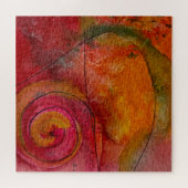 Waterverf en inkt  Patroonkunst Abstract Legpuzzel (Horizontaal)