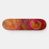 Waterverf en inkt Patroonkunst Abstract Skateboard (Horizontaal)