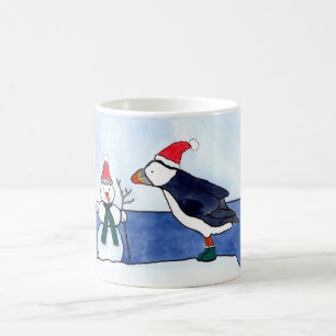 Waterverf en inkt van Puffin Koffiemok