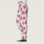 Waterverf- en inktpatroon in poedervorm leggings (Links)