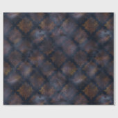 Waterverf en koper Patina Damask Pattern Cadeaupapier (Vlak)