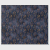 Waterverf en koper Patina Damask Pattern Cadeaupapier (Vlak)