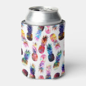 Waterverf en Nebula Ananassen Illustratie Blikjeskoeler (Blikje Voorkant)