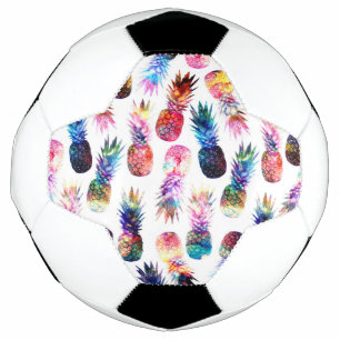 waterverf en nevelananassenillustratie voetbal
