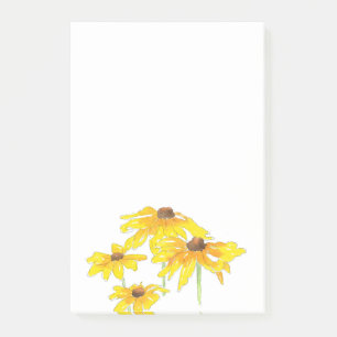 Waterverf en Pen Black Eyed Susan Post-it® Notes