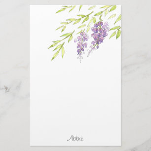 Waterverf en Pen Wisteria Briefpapier