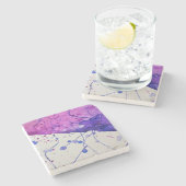 Waterverf- en schilderplaatje stenen onderzetter (Zijkant)