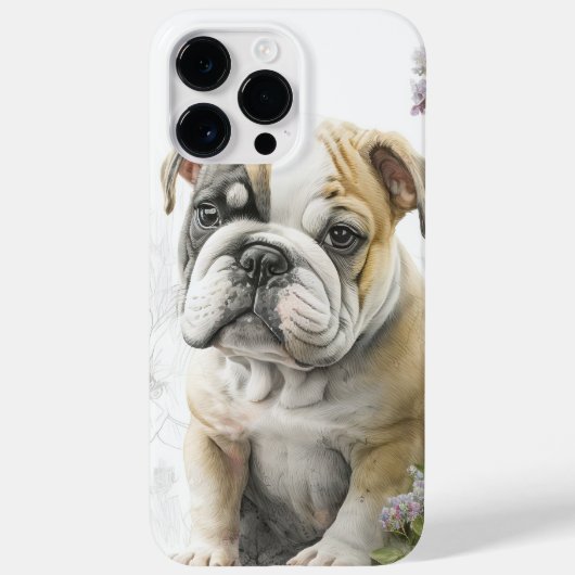 WATERVERF ENGELSE BULLDOG PUPPY DOG Case-Mate iPhone CASE (Achterkant)