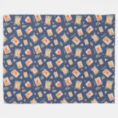 Waterverf Enveloppen en hart Fleece Deken (Voorkant (Horizontaal))