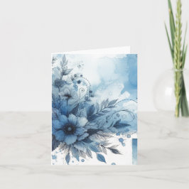 Waterverf Ephemera  Blank Notitiekaartje