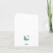 Waterverf Ephemera Blank Notitiekaartje (Achterkant)