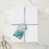 Waterverf Ephemera Gift Label Cadeaulabel (Met Touw)