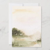 Waterverf esthetische bloementuin verjaardag kaart (Achterkant)