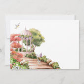 Waterverf esthetische tuin kaart (Achterkant)