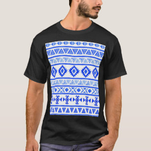Waterverf etnische Azteken, geometrisch patroon. T-shirt