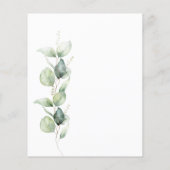 Waterverf Eucalyptus Afstuderen 2025 Partij (Achterkant)