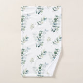 Waterverf eucalyptus bad handdoek (Handdoek)