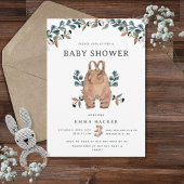 Waterverf Eucalyptus Boho Baby shower Kaart