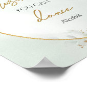 Waterverf eucalyptus boho Vertrouw me dat je kunt  Poster (Hoek)