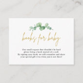 Waterverf Eucalyptus Books for Baby Insert Card Informatiekaartje (Voorkant)