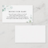 Waterverf Eucalyptus Books for Baby Request Enclo Informatiekaartje (Voorkant / Achterkant)