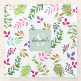 Waterverf Eucalyptus Botanisch Onderzetter Glazen Onderzetter