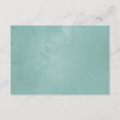 Waterverf Eucalyptus Bruidsdouche Display Shower Informatiekaartje (Achterkant)