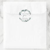Waterverf Eucalyptus Bruidsfeest Dank Je Ronde Sticker (Tas)