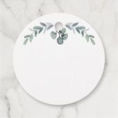 Waterverf Eucalyptus Foliage Baby shower Bedankjes Labels (Achterkant)