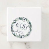 Waterverf Eucalyptus Foliage Baby shower Bedankjes Labels (In situ)