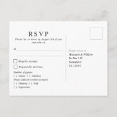 Waterverf Eucalyptus Foto Bruiloft RSVP Briefkaart (Voorkant)