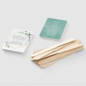 Waterverf Eucalyptus Geometric Wedding Program Handwaaier (Niet-gemonteerd)