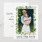 Waterverf Eucalyptus Gold bewaart de Kaart Datum (Voorkant / Achterkant)