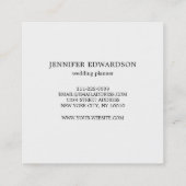 Waterverf Eucalyptus Green Professional Vierkante Visitekaartje (Achterkant)