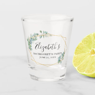 Waterverf Eucalyptus Greenery Bachelorette Shot Glas